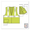 GloWear 8217BA Class 2 Breakaway Mesh Vest, Polyester, Small/Medium, Lime, Ships in 1-3 Business Days4