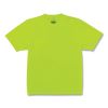 GloWear 8089 Non-Certified Hi-Vis T-Shirt, Polyester, 3X-Large, Lime, Ships in 1-3 Business Days3