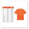 GloWear 8089 Non-Certified Hi-Vis T-Shirt, Polyester, X-Large, Orange, Ships in 1-3 Business Days3