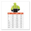 GloWear 8293 Hi-Vis Class 2 Hooded Sweatshirt Black Bottom, Polar Fleece, Small, Lime, Ships in 1-3 Business Days4