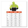 GloWear 8293 Hi-Vis Class 2 Hooded Sweatshirt Black Bottom, Polar Fleece, Small, Lime, Ships in 1-3 Business Days4