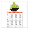 GloWear 8293 Hi-Vis Class 2 Hooded Sweatshirt Black Bottom, Polar Fleece, Small, Lime, Ships in 1-3 Business Days3
