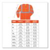 GloWear 8391 Class 3 Hi-Vis Long Sleeve Shirt, Polyester, Orange, X-Large, Ships in 1-3 Business Days4
