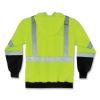 GloWear 8373 Hi-Vis Class 3 Hooded with Sweatshirt Black Bottom, Polar Fleece, Lime, Medium, Ships in 1-3 Business Days3