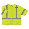 GloWear 8320Z Class 3 Standard Zipper Vest, Polyester, Small/Medium, Lime, Ships in 1-3 Business Days4