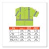 GloWear 8320Z Class 3 Standard Zipper Vest, Polyester, Largel/X-Large, Lime, Ships in 1-3 Business Days2