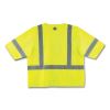 GloWear 8320Z Class 3 Standard Zipper Vest, Polyester, Largel/X-Large, Lime, Ships in 1-3 Business Days4