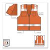 GloWear 8253HDZ Class 2 Heavy-Duty Mesh Surveyors Vest, Polyester, Small/Medium, Orange, Ships in 1-3 Business Days3