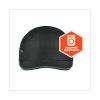 Skullerz 8955 Lightweight Bump Cap Hat, Short Brim, Black, Ships in 1-3 Business Days10