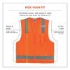 GloWear 8249Z Class 2 Economy Surveyors Zipper Vest, Polyester, X-Small, Orange, Ships in 1-3 Business Days8