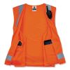 GloWear 8249Z Class 2 Economy Surveyors Zipper Vest, Polyester, Small/Medium, Orange, Ships in 1-3 Business Days2