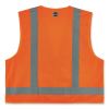GloWear 8249Z Class 2 Economy Surveyors Zipper Vest, Polyester, Large/X-Large, Orange, Ships in 1-3 Business Days3