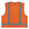 GloWear 8249Z Class 2 Economy Surveyors Zipper Vest, Polyester, 2X-Large/3X-Large, Orange, Ships in 1-3 Business Days3