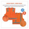 GloWear 8249Z Class 2 Economy Surveyors Zipper Vest, Polyester, 2X-Large/3X-Large, Orange, Ships in 1-3 Business Days6
