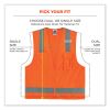 GloWear 8249Z Class 2 Economy Surveyors Zipper Vest, Polyester, 2X-Large/3X-Large, Orange, Ships in 1-3 Business Days8