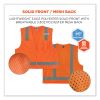 GloWear 8249Z Class 2 Economy Surveyors Zipper Vest, Polyester, 4X-Large/5X-Large, Orange, Ships in 1-3 Business Days6