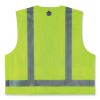 GloWear 8249Z Class 2 Economy Surveyors Zipper Vest, Polyester, X-Small, Lime, Ships in 1-3 Business Days3