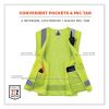GloWear 8249Z Class 2 Economy Surveyors Zipper Vest, Polyester, X-Small, Lime, Ships in 1-3 Business Days5