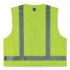 GloWear 8249Z Class 2 Economy Surveyors Zipper Vest, Polyester, Small/Medium, Lime, Ships in 1-3 Business Days3