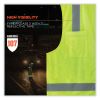 GloWear 8249Z Class 2 Economy Surveyors Zipper Vest, Polyester, Small/Medium, Lime, Ships in 1-3 Business Days4