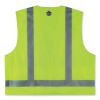 GloWear 8249Z Class 2 Economy Surveyors Zipper Vest, Polyester, 2X-Large/3X-Large, Lime, Ships in 1-3 Business Days3