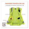 GloWear 8249Z Class 2 Economy Surveyors Zipper Vest, Polyester, 4X-Large/5X-Large, Lime, Ships in 1-3 Business Days5