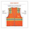 GloWear 8246Z Class 2 Two-Tone Mesh Reflective Binding Zipper Vest, Polyester, 2XL/3XL, Orange, Ships in 1-3 Business Days8