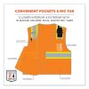 GloWear 8246Z Class 2 Two-Tone Mesh Reflective Binding Zipper Vest, Polyester, 4XL/5XL, Orange, Ships in 1-3 Business Days5