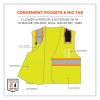 GloWear 8246Z Class 2 Two-Tone Mesh Reflective Binding Zipper Vest, Polyester, Small/Medium, Lime, Ships in 1-3 Business Days4