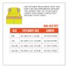 GloWear 8246Z Class 2 Two-Tone Mesh Reflective Binding Zipper Vest, Polyester, Small/Medium, Lime, Ships in 1-3 Business Days8