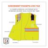 GloWear 8246Z Class 2 Two-Tone Mesh Reflective Binding Zipper Vest, Polyester, Large/XL, Lime, Ships in 1-3 Business Days4