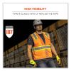 GloWear 8246Z Class 2 Two-Tone Mesh Reflective Binding Zipper Vest, Polyester, 2X-Large/3XL, Lime, Ships in 1-3 Business Days3
