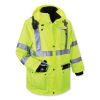 GloWear 8385 Class 3 Hi-Vis 4-in-1 Jacket, Medium, Lime, Ships in 1-3 Business Days4