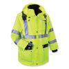 GloWear 8385 Class 3 Hi-Vis 4-in-1 Jacket, X-Large, Lime, Ships in 1-3 Business Days4