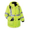 GloWear 8385 Class 3 Hi-Vis 4-in-1 Jacket, 3X-Large, Lime, Ships in 1-3 Business Days4
