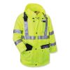 GloWear 8385 Class 3 Hi-Vis 4-in-1 Jacket, 3X-Large, Lime, Ships in 1-3 Business Days6