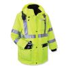 GloWear 8385 Class 3 Hi-Vis 4-in-1 Jacket, 4X-Large, Lime, Ships in 1-3 Business Days4