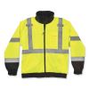 GloWear 8379 Class 3 Hi-Vis Fleece Lined Bomber Jacket, Lime, Small, Ships in 1-3 Business Days3