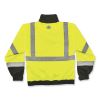 GloWear 8379 Class 3 Hi-Vis Fleece Lined Bomber Jacket, Lime, Large, Ships in 1-3 Business Days2