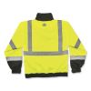 GloWear 8379 Class 3 Hi-Vis Fleece Lined Bomber Jacket, Lime, 2X-Large, Ships in 1-3 Business Days2