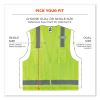 GloWear 8249Z-S Single Size Class 2 Economy Surveyors Zipper Vest, Polyester, X-Large, Lime, Ships in 1-3 Business Days8