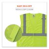 GloWear 8210HL-S Single Size Class 2 Economy Mesh Vest, Polyester, X-Small, Lime, Ships in 1-3 Business Days6