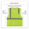 GloWear 8210HL-S Single Size Class 2 Economy Mesh Vest, Polyester, X-Small, Lime, Ships in 1-3 Business Days7