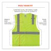 GloWear 8210HL-S Single Size Class 2 Economy Mesh Vest, Polyester, Small, Lime, Ships in 1-3 Business Days7