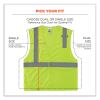 GloWear 8210HL-S Single Size Class 2 Economy Mesh Vest, Polyester, 3X-Large, Lime, Ships in 1-3 Business Days7