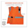 GloWear 8210HL-S Single Size Class 2 Economy Mesh Vest, Polyester, Small, Orange, Ships in 1-3 Business Days4