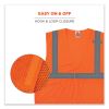 GloWear 8210HL-S Single Size Class 2 Economy Mesh Vest, Polyester, Small, Orange, Ships in 1-3 Business Days6