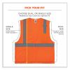 GloWear 8210HL-S Single Size Class 2 Economy Mesh Vest, Polyester, Small, Orange, Ships in 1-3 Business Days7