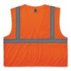 GloWear 8210HL-S Single Size Class 2 Economy Mesh Vest, Polyester, 4X-Large, Orange, Ships in 1-3 Business Days2