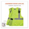 GloWear 8215BA-S Single Size Class 2 Economy Breakaway Mesh Vest, Polyester, X-Small, Lime, Ships in 1-3 Business Days5